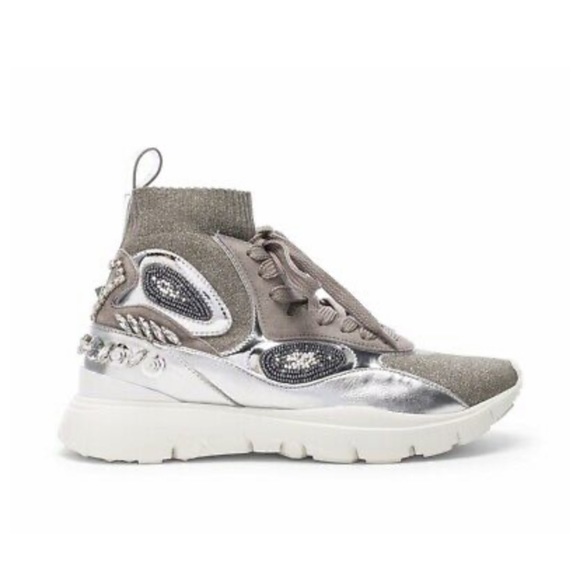 valentino silver sneakers